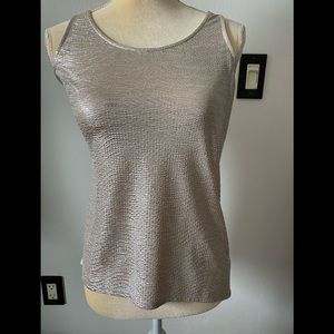 NWOT Express Metallic Tank, Size S/P